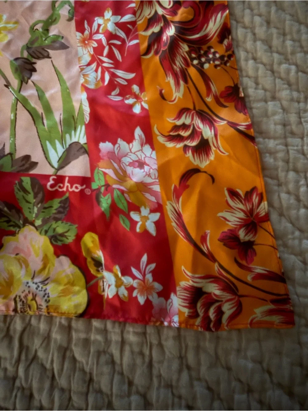 Echo Floral 100% Silk Scarf